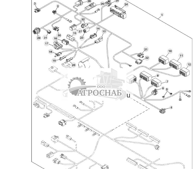 Cab Wiring Harness Connectors, For North America (33) - ST393913 203.jpg
